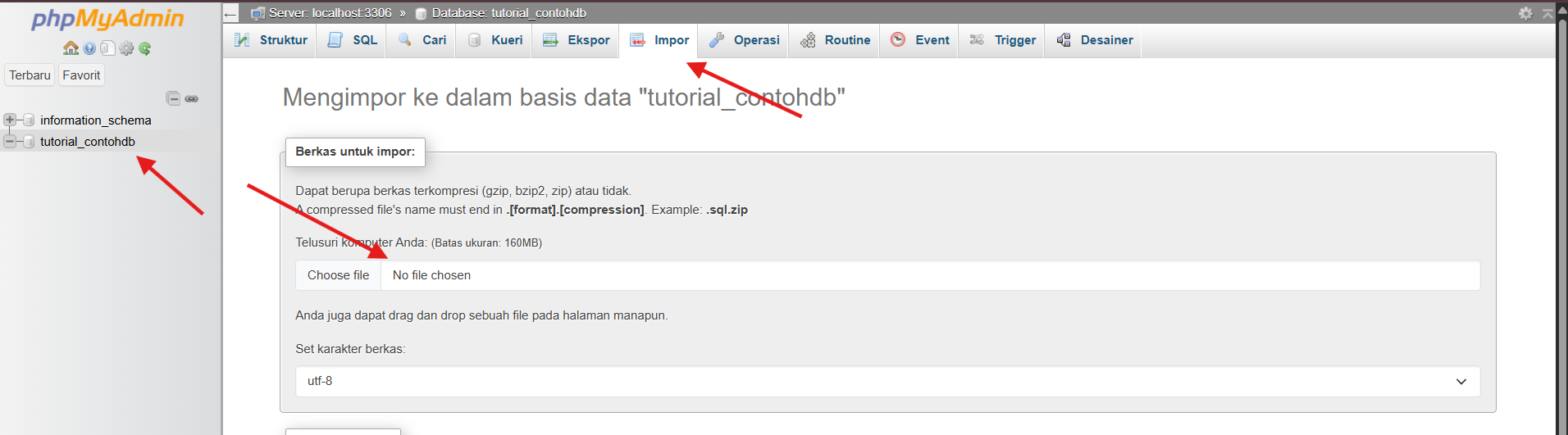 Import DB