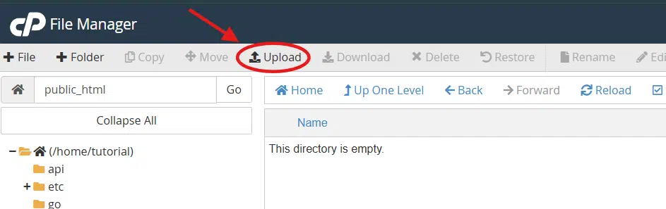 upload