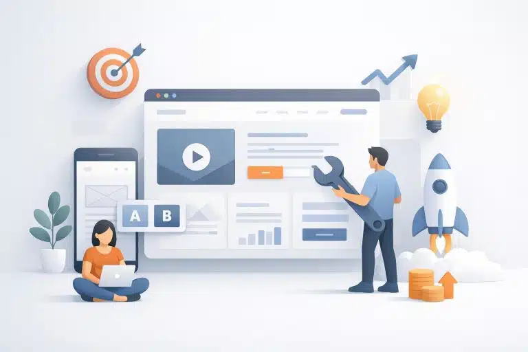 Cara Membuat Landing Page Konversi Tinggi untuk Meningkatkan Penjualan Bisnis Online 2026 - cara membuat landing page konversi tinggi